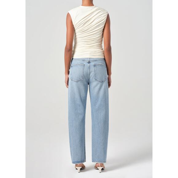 AGOLDE 90's Distressed Mid-Rise Straight Leg Jeans 28 - Picture 3 of 8